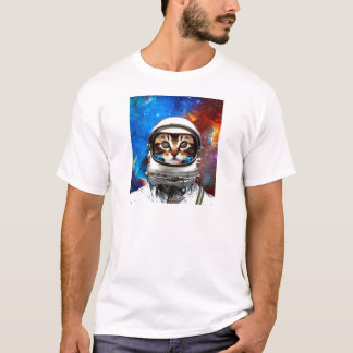 astronaut cat t shirt