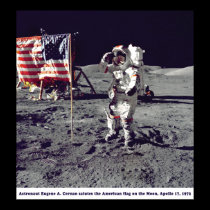 Astronaut Cernan on the Moon Apollo 17 1972 posters