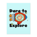 Astronaut Dare to Explore Tshirts and Gifts Postcards