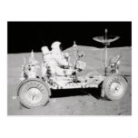 Astronaut driving Lunar Lander on the Moon Postcards