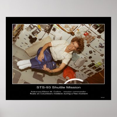 Astronaut Eileen M. Collins-floats Poster by Space_Exploration