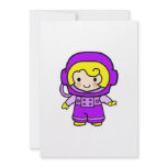 Astronaut Girl 2 Custom Invitation