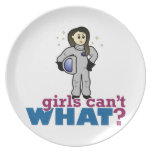 Astronaut Girl Party Plates