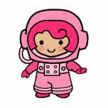 Astronaut Girl Photo Cutout
