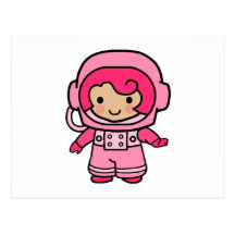 Astronaut Girl Post Cards