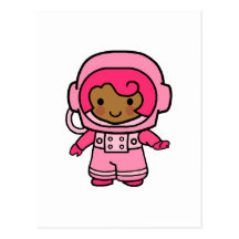 Astronaut Girl Postcards