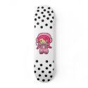 Astronaut Girl skateboards
