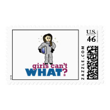 Astronaut Girl Stamp