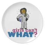 Astronaut Girls Dinner Plate