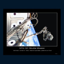 Astronaut James S. Voss, mission specialist posters