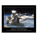 Astronaut Jerry L. Ross anchored to the Mobile posters by Space_Exploration Astronaut Jerry L. Ross anchored to the Mobile posters