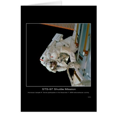 Astronaut Joseph R. Tanner outer space activity Greeting Cards by Space_Exploration