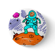 Astronaut Kid buttons