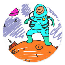 Astronaut Kid stickers