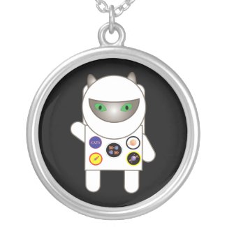 Astronaut  Kitty Necklace