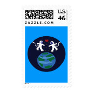 Astronaut Love stamp