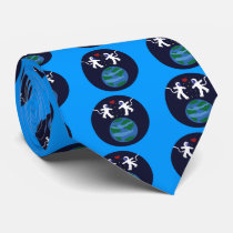 Astronaut Love Custom Tie