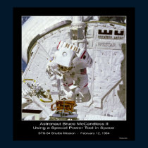 Astronaut McCandless Power Tool in Space posters by Space_Exploration Astronaut McCandless Power Tool in Space posters