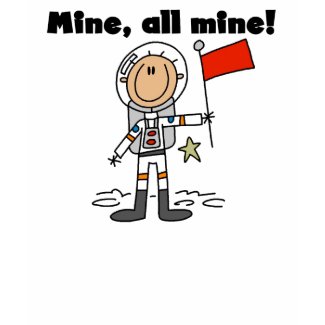 Astronaut Mine All Mine Ringer T-shirt shirt