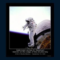 Astronaut Newman @ edge of the STS-5 1 Mission posters by Space_Exploration Astronaut Newman @ edge of the STS-5 1 Mission posters