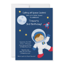 Astronaut OUTER SPACE Birthday Invitation