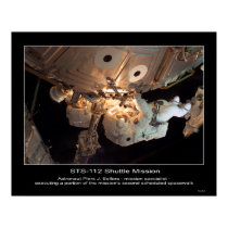 Astronaut Piers J. Sellers Spacewalk NASA STS-112 posters