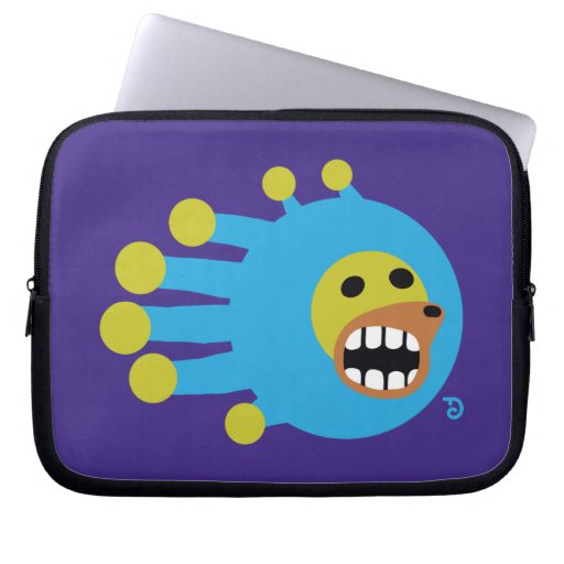 Astronaut Poodle laptop sleeve