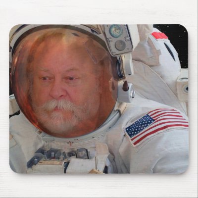 Astronaut - Replace Image with your photo Mouse Pad by Space_Art_With_us