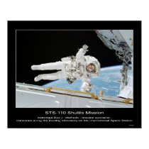 Astronaut Rex J. Walheim next to International Spa posters by Space_Exploration Astronaut Rex J. Walheim next to International Spa posters