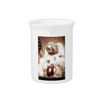 Astronaut Sloth Beverage Pitcher