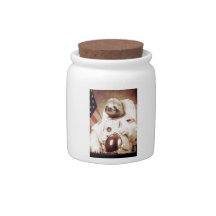 Astronaut Sloth Candy Jars