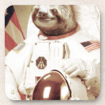 Astronaut Sloth Drink Coaster