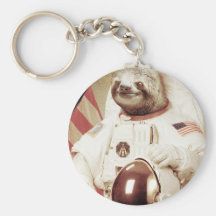 Astronaut Sloth Keychains