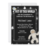 Astronaut Space  Birthday Invitation