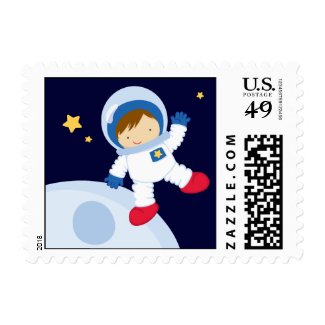 Astronaut Space Birthday Party Postage