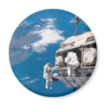 Astronaut Space Walk Above Earth Refrigerator Magnets