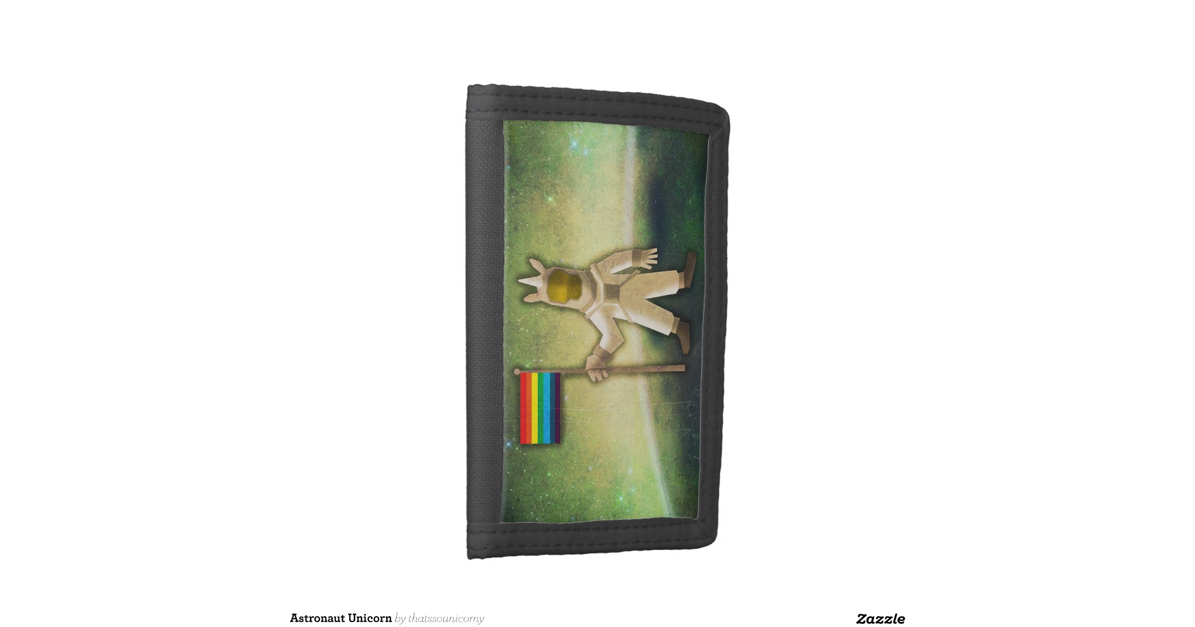 Astronaut Unicorn Tri fold Wallets Zazzle