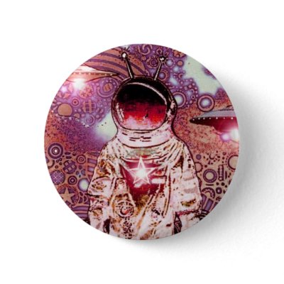 ASTRONAUT - V - Pinback by 3DMOONMAN