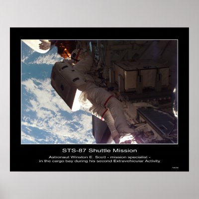 Astronaut Winston E. Scott– in the... Poster by Space_Exploration