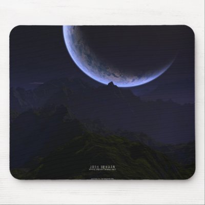 Astronaut's Dream Mouse Pad by 3dartwork