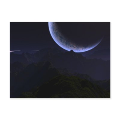 Astronaut's Dream Postcard by 3dartwork