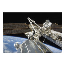 Astronauts perform a series of tasks