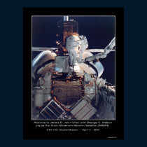 Astronauts van Hoften and Nelson repair posters by Space_Exploration Astronauts van Hoften and Nelson repair posters