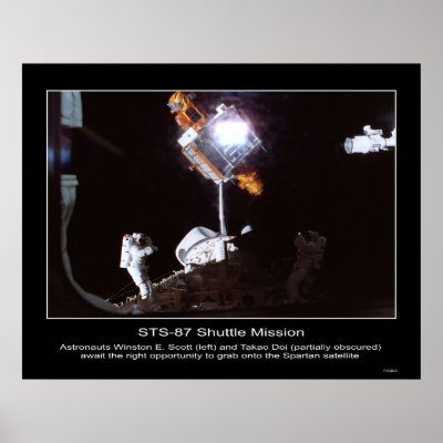 Astronauts Winston E. Scott and Ta... Print by Space_Exploration
