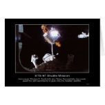 Astronauts Winston E. Scott and Takao Doi grabs Sp Card