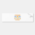 Astronomer ... Will Work For Cupcakes Bumper Sticker
