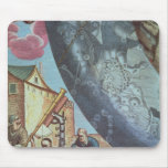 Astronomers looking through a telescope mouse pad