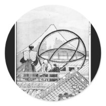 Astronomers working during Edo Period Sticker