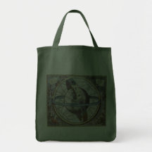 Astronomía del vintage, planisferio celestial del  bolsas lienzo