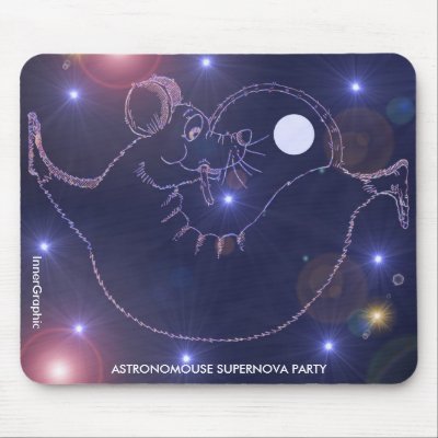 Astronomouse Supernova Party Mousepad by InnerGraphic
